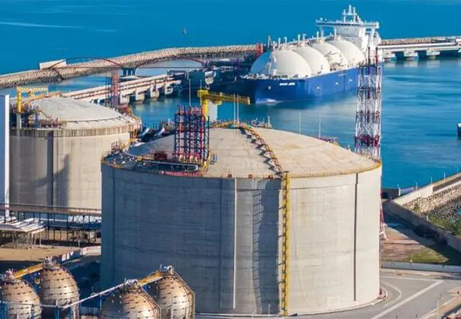 The largest liquefied natural gas storage tank in China has been put into use, with a localization l